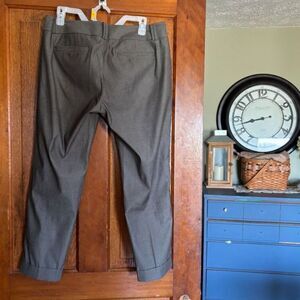 Banana‎ Republic Martin Fit Gray Cropped Ankle Pants Women's Size 10 2011